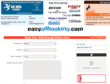 Tablet Screenshot of easyadbooking.com